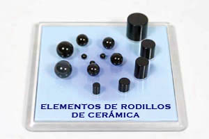 Bolas y rodillos de cermica aadidos